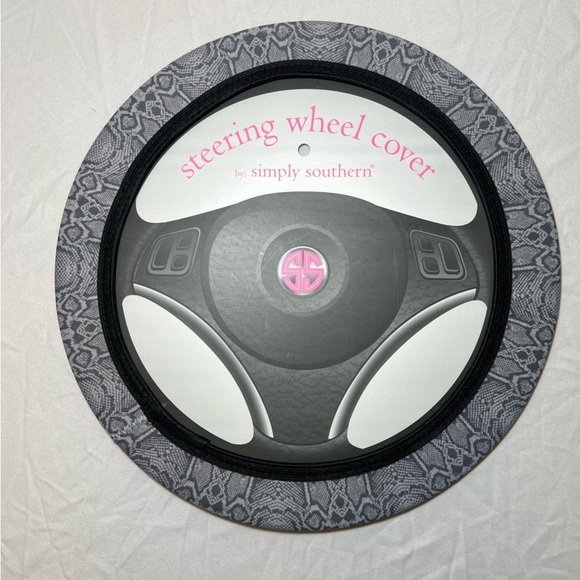 Simply Southern Car Bundle - License Plate Frame & Steering Wheel Cover - NWT - Picture 3 of 6